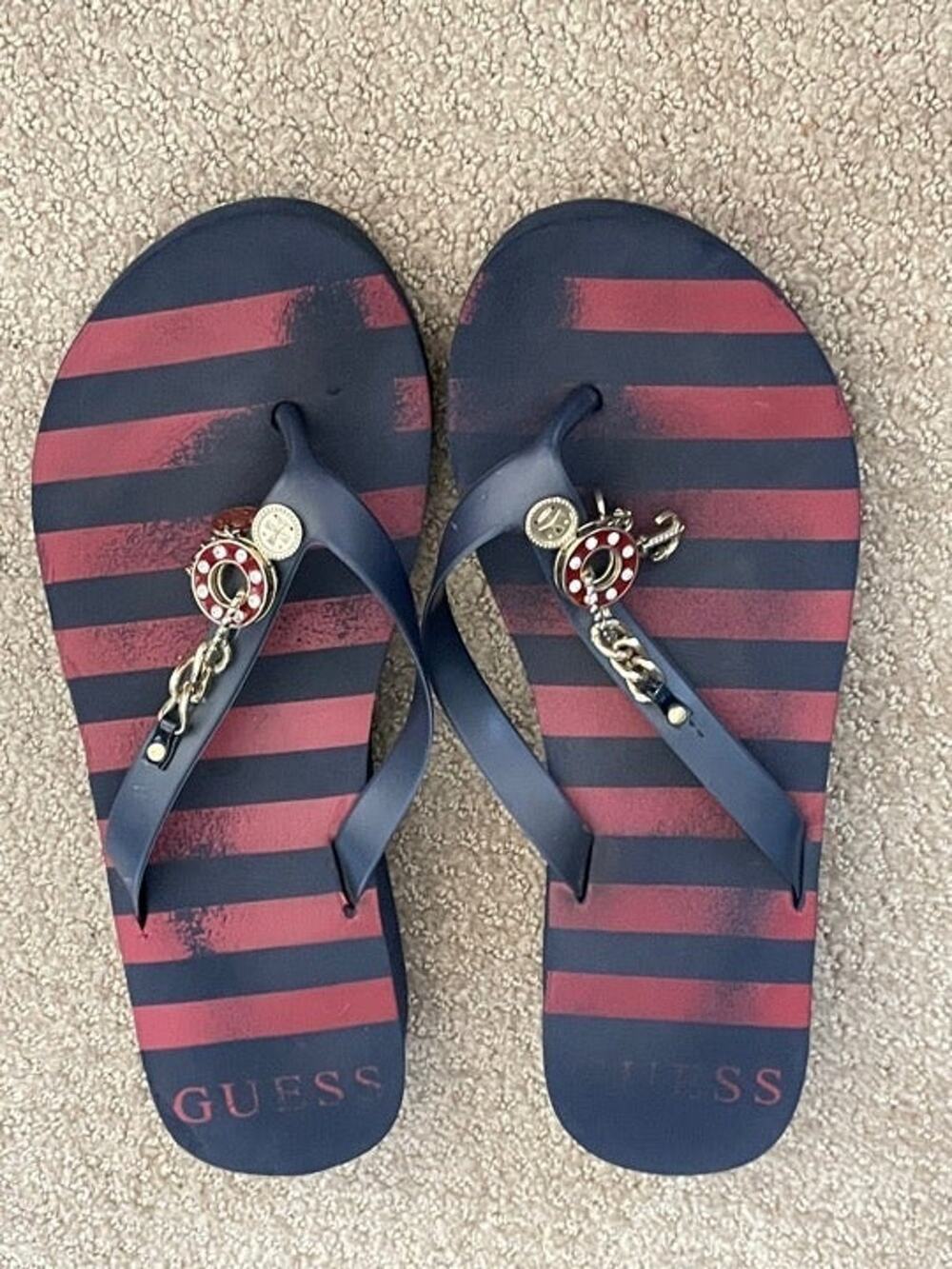 GUESS Wedge Flip Flops